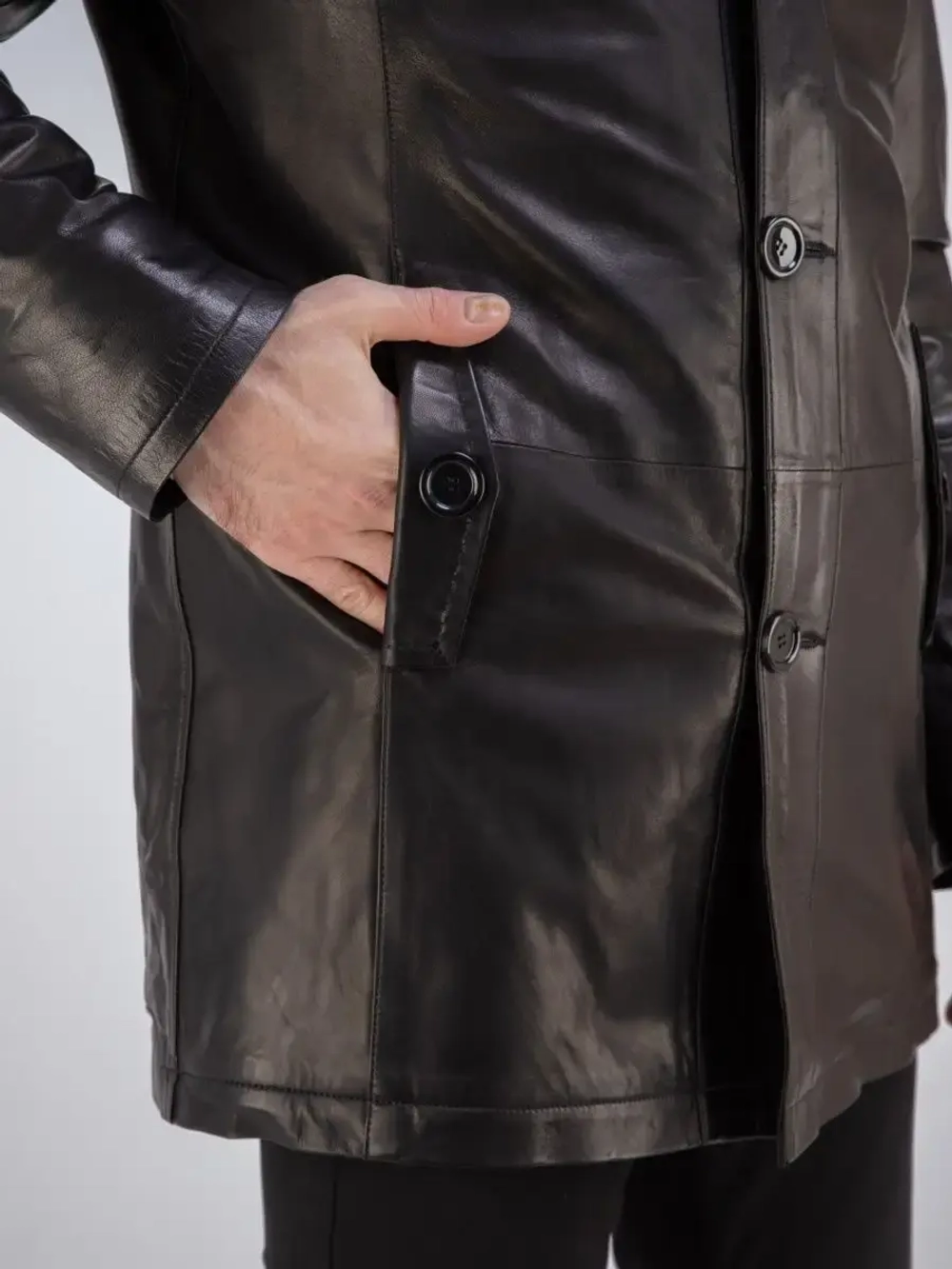 Дубленка мужская натуральная с мехом куртка зимняя Турция