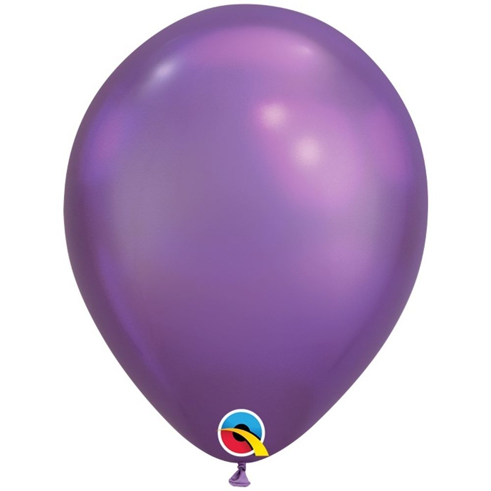 Воздушные шары Qualatex, Хром фиолетовый, 25 шт. размер 11&quot; #1102-1805