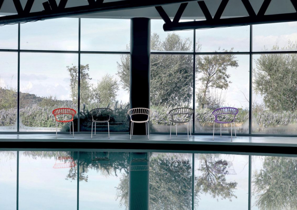 Кресло пластиковое Papatya Tiara, белый