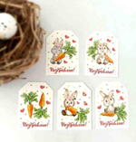 Комплект бирок “Морковки”, 6 шт.