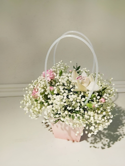 Трендовая гипсофила в разноцветной гамме (КМ0001)