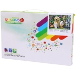 Алмазная мозаика на подрамнике с полным заполнением «МИР ЯРКИХ КРАСОК», Филя с милыми друзьями, 20*30 см