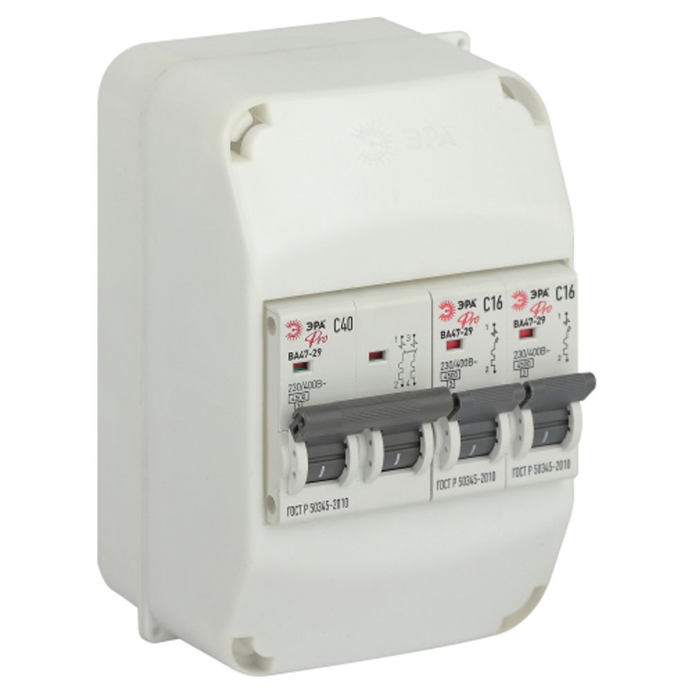 Корпус пластиковый навесной ЭРА SIMPLE КМПн 1/4 IP20 белый | Корпуса пластиковые