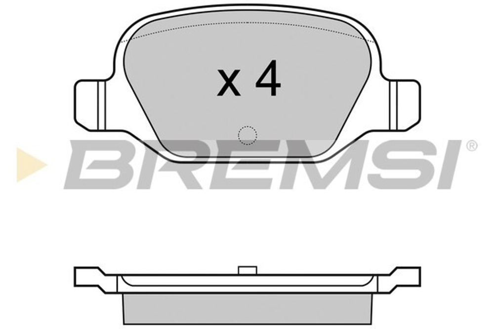 BREMSI - BP2974-BMS - Brake Pad Set, disc brake