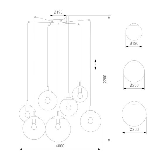 4863 / подвесной светильник / Esme