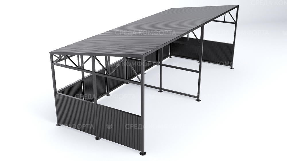 Контейнерная площадка 15000х6000х5300 мм SK00002