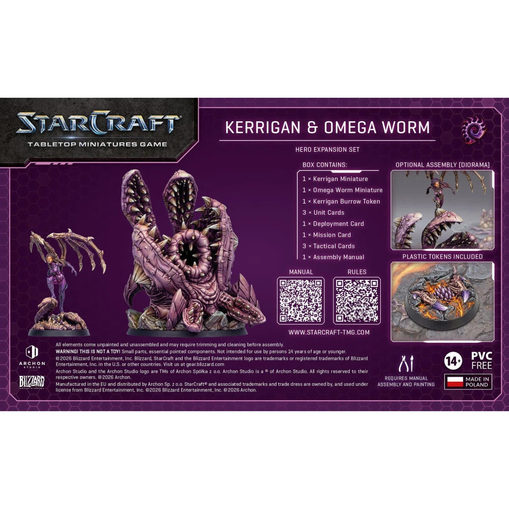 Starcraft - Kerrigan & Omega Worm: Zerg Hero Expansion Set