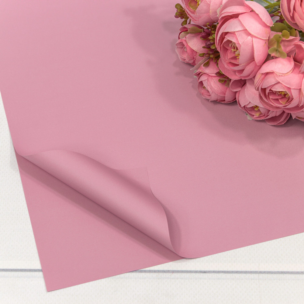 Пленка В листах 20 шт 60 х 60 см "Корейская" Розовый-1767 (Розовый)