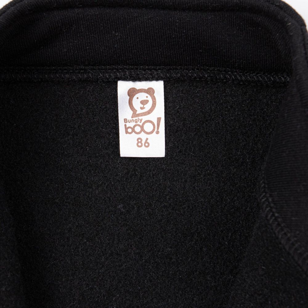 Толстовка с косой молнией "Уголь" утепленная