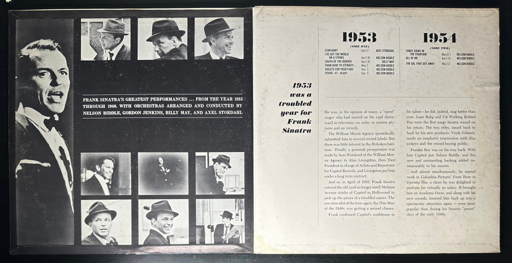 Frank Sinatra ‎– The Great Years 3LP (Англия 1962г.)
