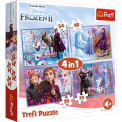 Puzzle - "4in1" - Journey into the unknown / Disney Frozen 2