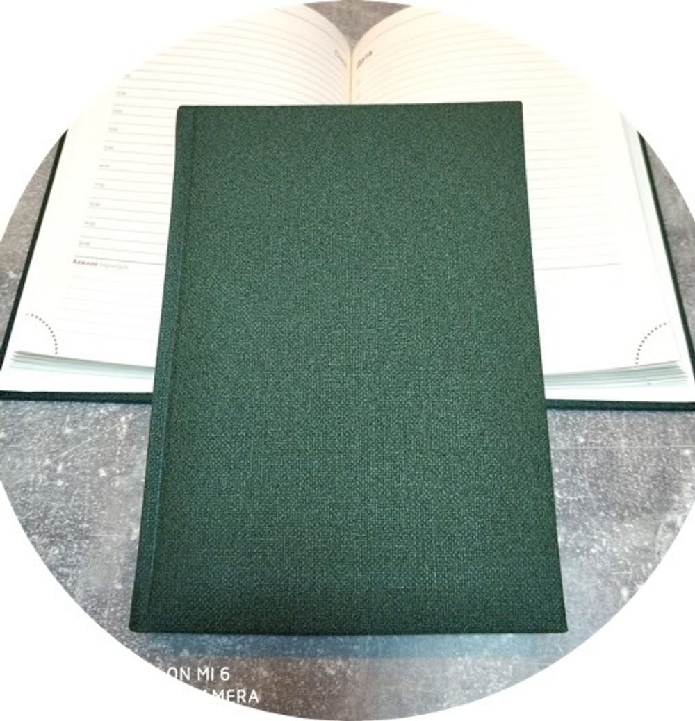 Ежедневник Lediberg DELHI Тёмно-зелёный