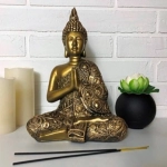 Статуэтка из гипса «Будда» 29см античное золото