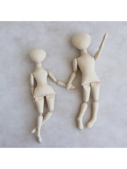 Комплект бумажных выкроек тел интерьерных кукол Пара