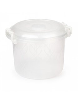 Контейнер для хранения круглый 8л.с защелкой (098)