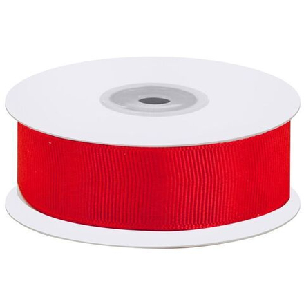Лента репсовая (2,5 см*22,85 м) Красный, 1 шт.