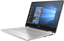 Ноутбук HP Pavilion x360 14-dh1015ur 14; 1920x1080 (Full HD) сенсорный/ Intel Core i5 10210U, 1600 МГц/ 8 Гб DDR-4/ 256 Гб SSD/ Intel UHD Graphics, Wi-Fi/ Bluetooth, Cam/ Windows 10 Home / серебристый 1B2Q9EA