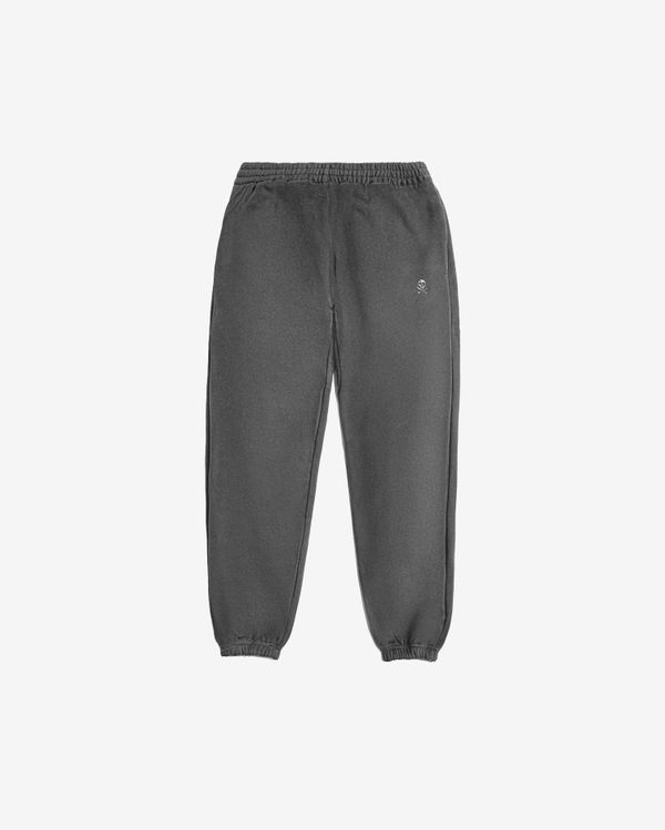 Брюки Logo оверсайз темно-серые - фото 1