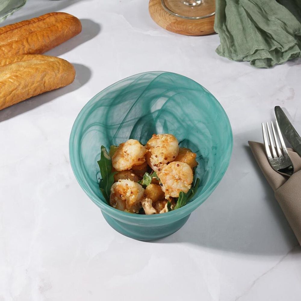 Салатник 600 мл d 15 см h11 см   конус матовое стекло P.L. Proff Cuisine [4]