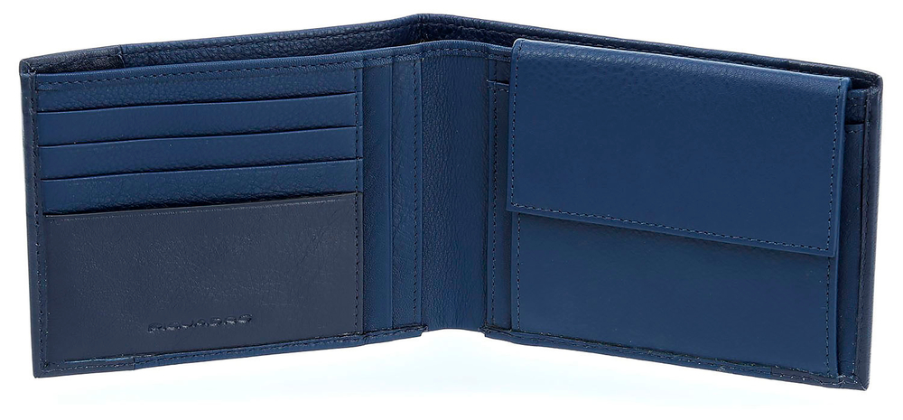 Кошелек Piquadro Pulse, синий, 13x9,5x2 см