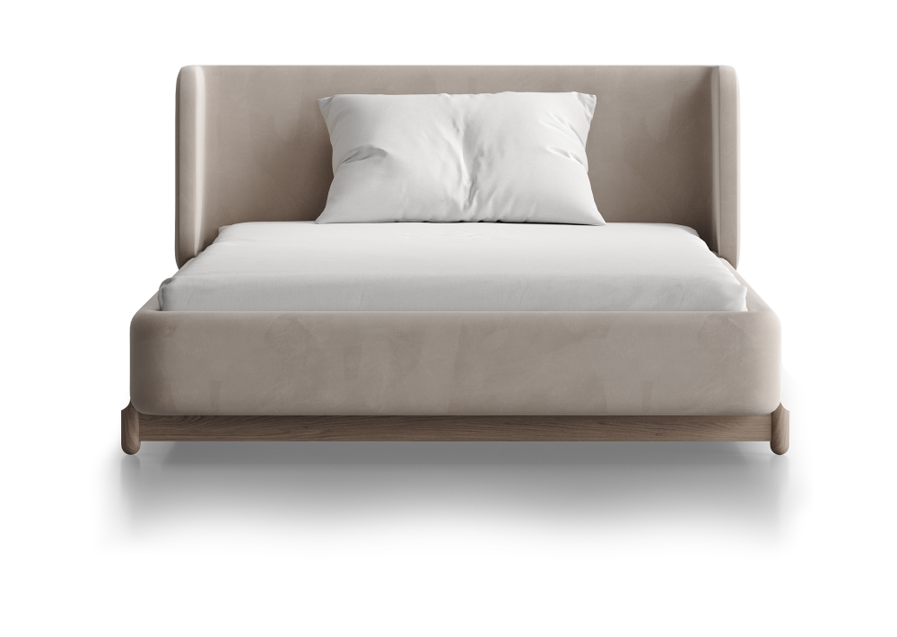 Кровать Basic спальное место 120*200 см (бежевый, антивандальная)