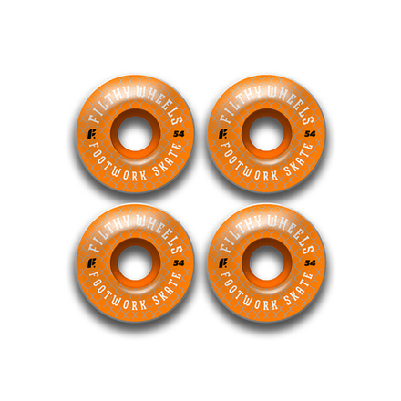 Комплект колес Footwork FILTHY ORANGE (54 мм 85A Форма Classic )