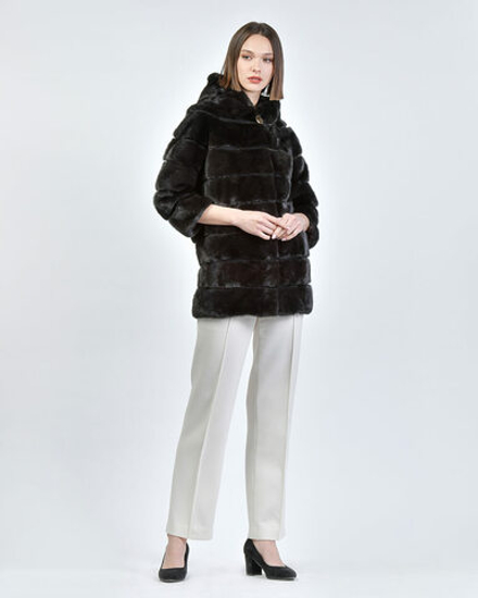 Шуба из меха норки