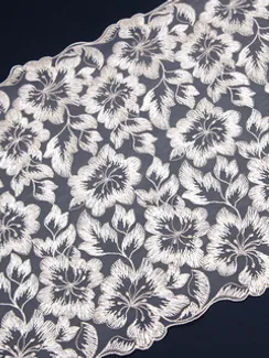 05-141 Вышивка на неэл. сетке 24 см, телесный