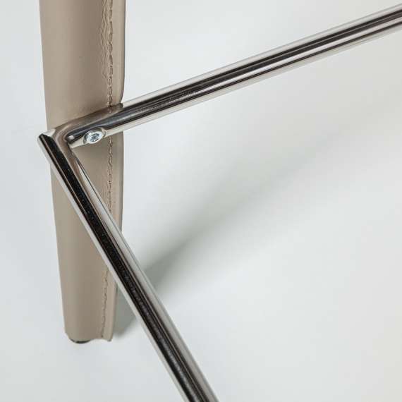 Стул полубарный Austin, кожа нуга