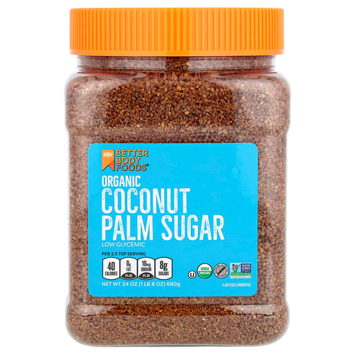 BetterBody Foods, органический сахар из кокосовой пальмы, 680 г (1 фунт 8 унций)