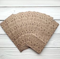 Крафт пакет "Праздник", 12х8х24 см