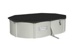 Cтальной бассейн Bestway Hydrium Oval Pool 500х360х120 см + песочный ф/насос 3028 л/ч, лестница, тент, подстилка (56586 BW)