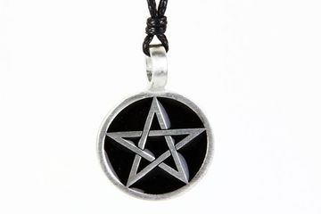 Кулон Звезда в круге ( чёрная )