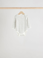 Боди с длинным рукавом для малышей Next E57-301, 5 шт., Белый, Темно-серый, Молочный