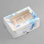 Упаковка для капкейков с окном "Прекрасных Моментов" (6 ячеек ) 25*17*10 см