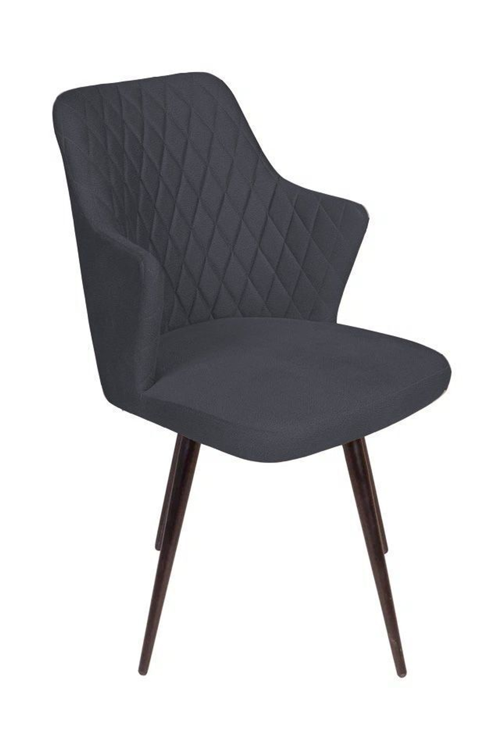 Стул поворотный на 90 градусов, функция возврата, антишум Hunt ромб, бархат 03 / чёрный конус