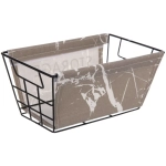 Корзинка металлическая для хранения «ИДЕЯДОМА», цвет серый, 25*15*12см (лейбл Селфи)