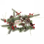 Венок хвойный новогодний «Ягодный Вальс» , 40 см