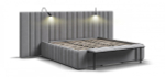 Кровать BOSS INFINITY 180*200 велюр Monolit сталь