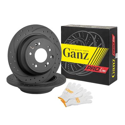 Диск тормозной задний перфорированный PRO-Line с покрытием (компл.2 шт) HONDA Accord 09- 2.4 GANZ GIJ06106S