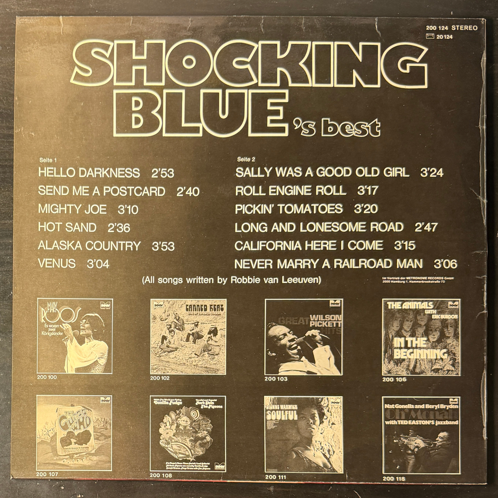 Shocking Blue ‎– Shocking Blue's Best (Германия 1973г.)