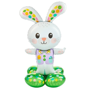 Фольгированный шар-фигура на подставке «Заяц» AIR, 117 см