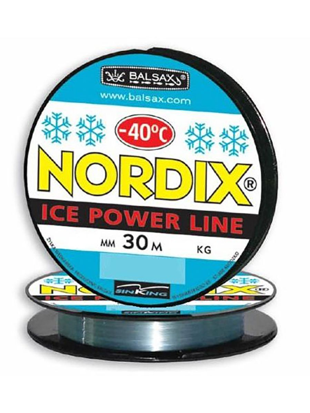 Зимняя монофильная леска Nordix 30м 0,08мм 0,88кг (1 штука)