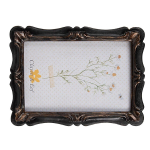 Фоторамка "Алис" малая 14x2x19см (Фото 10x15см) Поликерамика/стекло