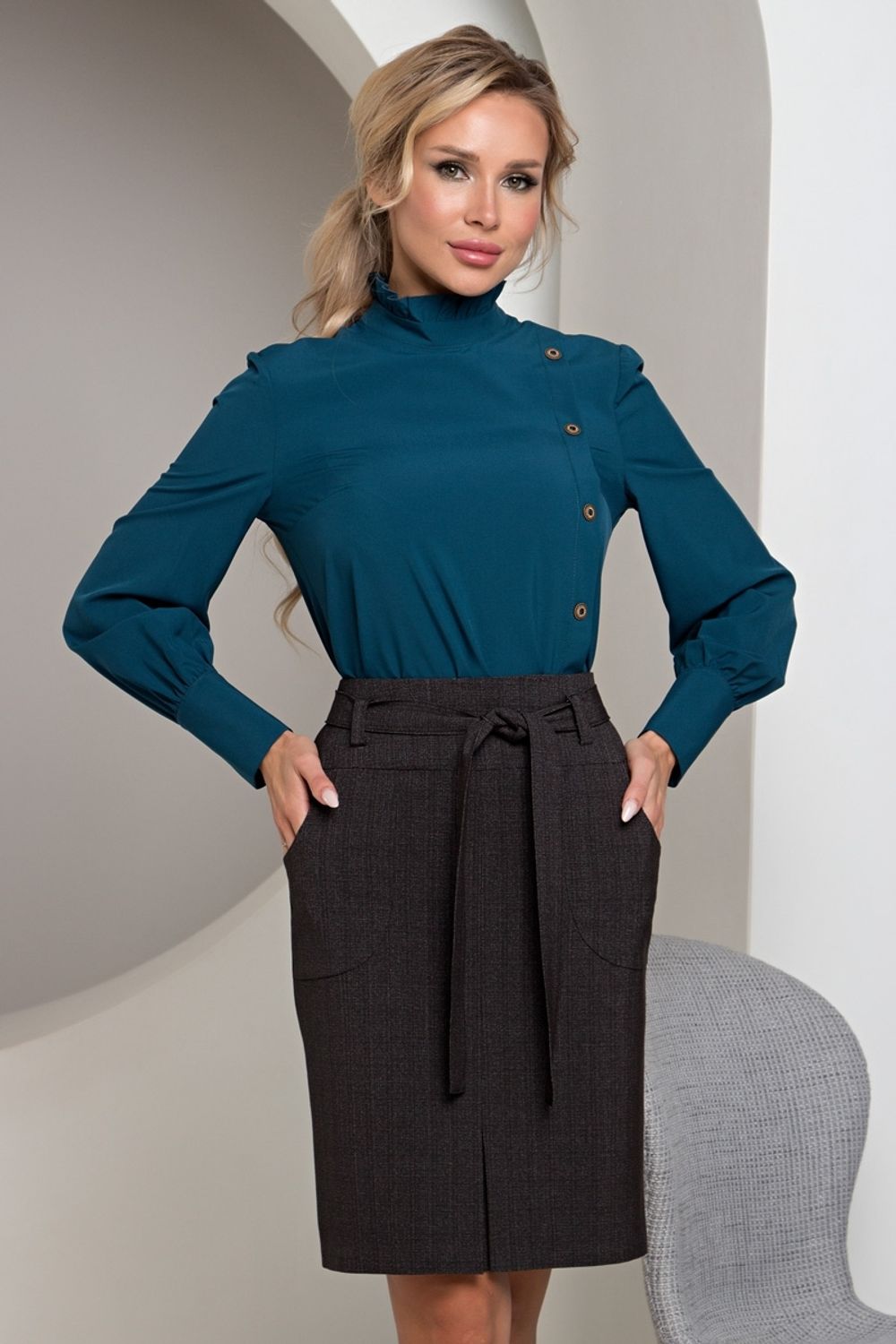 Юбка Карандаш с карманами №8 Valentina