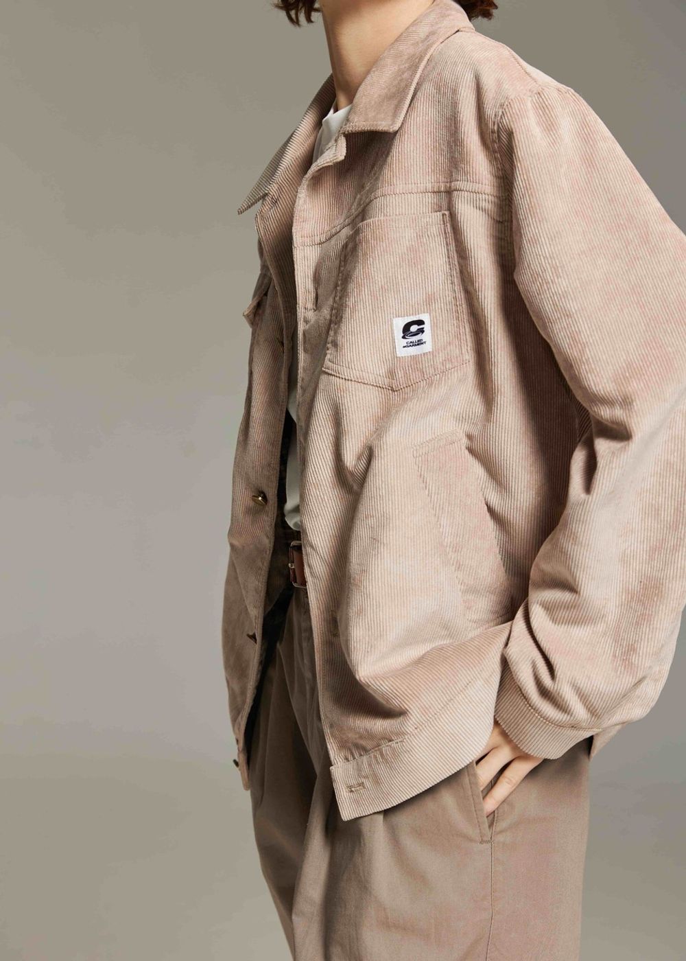 Куртка Called a Garment Corduroy work Светло-бежевая