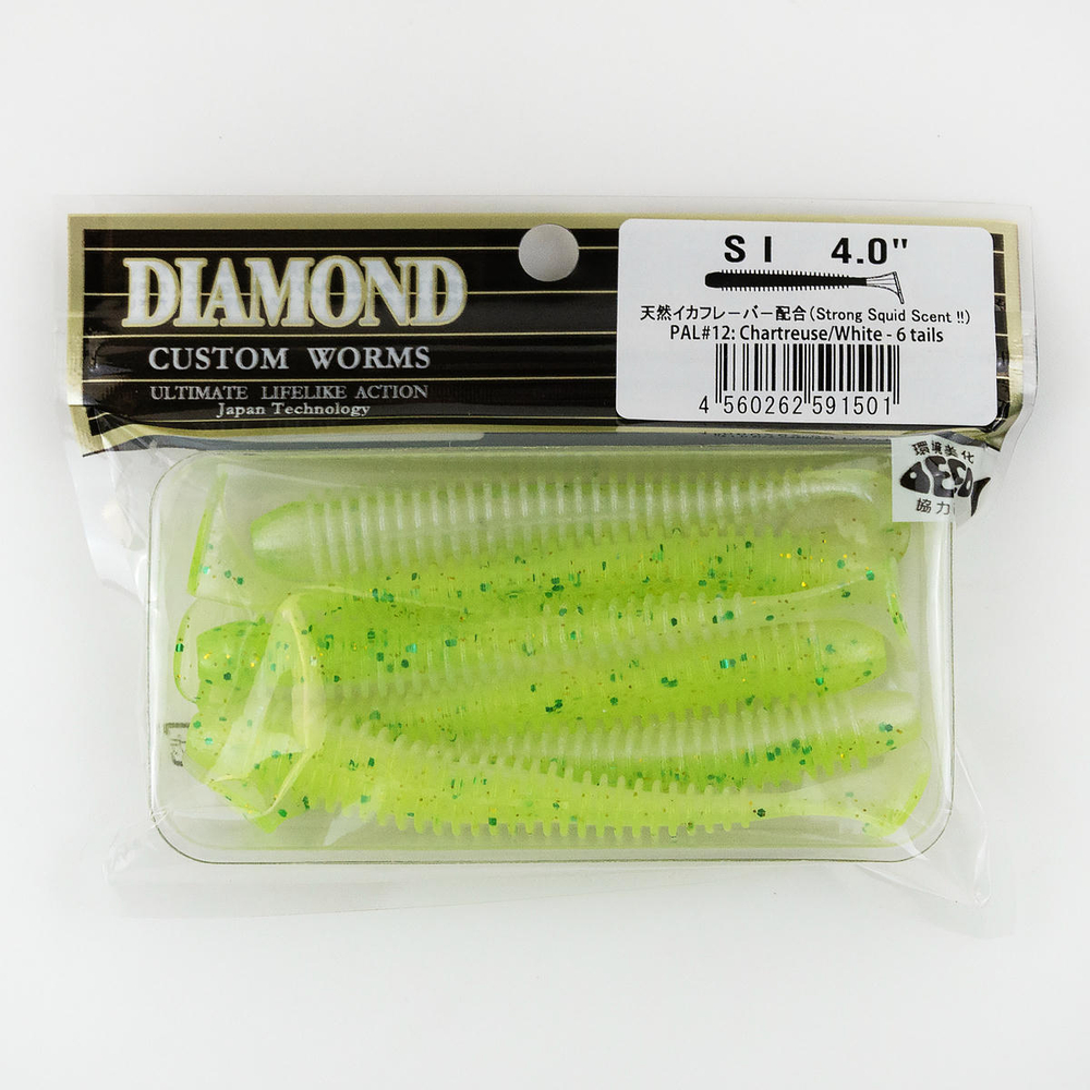 Силиконовая приманка DIAMOND Swing Impact 4.0" (6шт/уп)