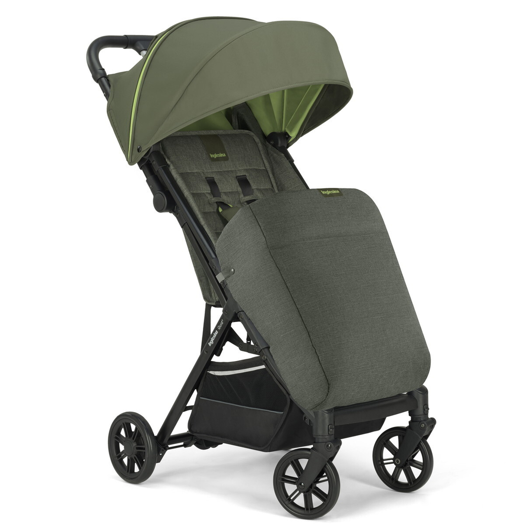 Детская прогулочная коляска Inglesina Quid 2 с накидкой для ног 2022/23 Gecko Green