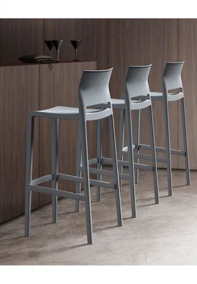 Полубарный стул Bakhita 66 см, белый