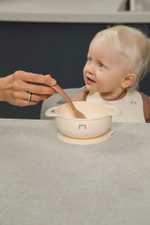 Набор посуды для детей - миска и ложка CONFETTI (hazelnut)